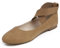 Feversole Ballerina Pelle Scamosciata Colorata con Cuscino in Memory Foam per amaretti da Donna Pelle vegana Verniciata Cammello Nubuck Taglie 37 EU