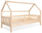 Ehrenkind® Hausbett Lille | Kinderbett mit abnehmbaren Rausfallschutz aus Massivholz FSC® zertifziert | Hausbett 90x200 | Kinderbett 90x200 Natur