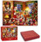 Xiujuers Adventskalender 2024 Puzzle - 24 Boxen 1008 Teile Weihnachtskalender - Weihnachten Dekoration, Geschenke für Erwachsene und Kinder