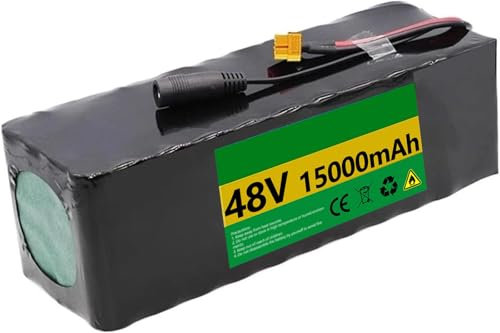 Batterie de E-Bike 48V 10Ah 15Ah 18Ah 20Ah 30Ah, vélos électriques Batterie Pack 48V Haute Puissance avec Chargeur pour 200W 350W 400W 500W 750W 800W 1000W Moteu 48V 15Ah,XT60