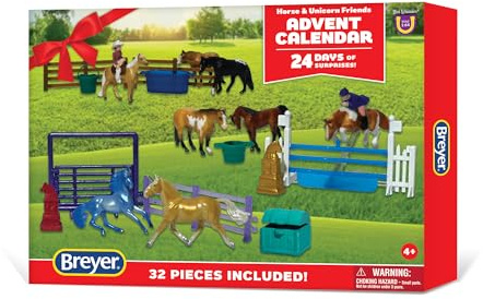 Breyer Adventskalender 2025 Pferd und Einhorn Friends | Modell # B-HP-10384