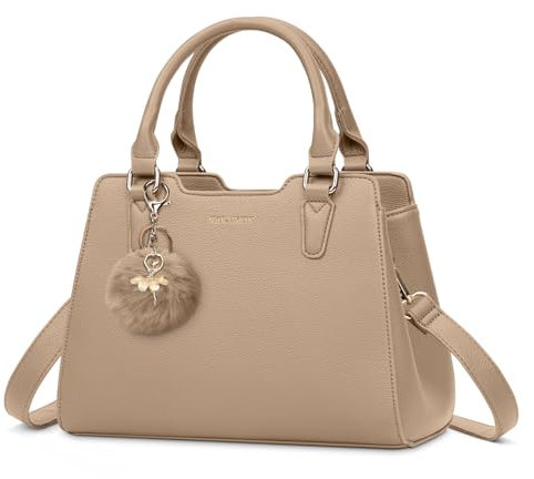 IGOLUMON Handtasche Damen Mittelgroß Tasche Leder Henkeltasche Damen-Henkeltaschen Tote Bag Handtaschen Taschen Schultertaschen Umhängetasche Schultertasche Damenhandtaschen Khaki