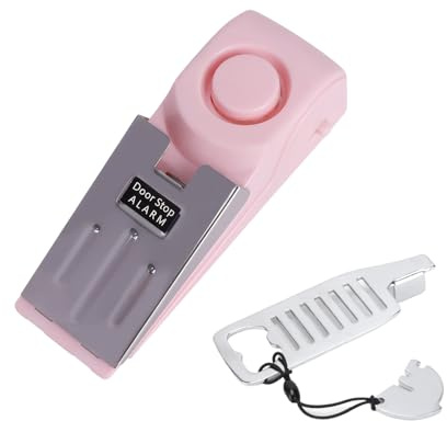 Mengshen Tragbare Türschloss Türstopper Alarm Kit Sicherheitsgeräte | Tasche Türstopper, 3 Stufen Empfindlichkeit, Für Reisen Hotel Haus Wohnung