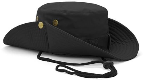 NLAND Chapeau de Soleil D'extérieur Boonie Hat Unisexe Pliable Ete Anti UV Protection Chapeau de Pêcheur Chapeau de Protection Solaire à Large Bord