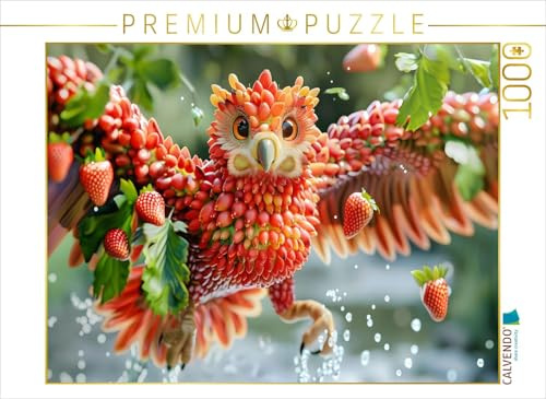 Puzzle · EIN Motiv aus dem Kalender Vorsicht, Wilde Früchtchen | Der Erdbeersittich ist zierlich, zart und ziemlich lecker · 1000 Teile · Lege-Größe 64 × 48 cm · CALVENDO Puzzle