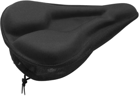 FAYAHAR Fahrradsattel Überzug, Universal Gel Sattelbezug Fahrrad, Fahrradsattelbezug, Ergonomisch Fahrrad Sattelbezug, Weich Komfortabel Atmungsaktiv Stoßdämpfend, Sattelschutz für Fahrradsitz