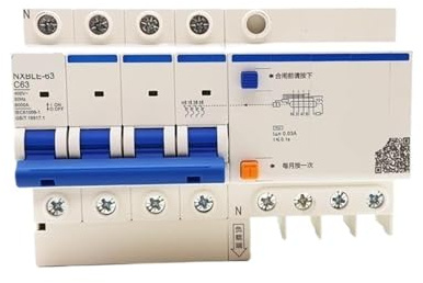 Disjoncteur différentiel NXBLE-32 4P 30mA C10A 16A 20A 25A 32A Remplacer le disjoncteur différentiel DZ47LE-32(C10A)