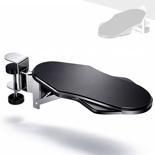 Musiin Schreibtisch-Armlehne für Musikstudios, aufklappbare, drehbare Verlängerungsarmstütze, ergonomisches Design für lange Musikproduktionen, DAW, MIDI-Controller, Misch- und Aufnahmeeinrichtung