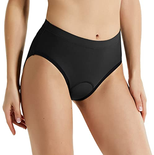 baleaf Damen Radlerunterhose Gepolster Radsport Unterhose Fahrradunterhose Farrad Slip Gel Schwarz S