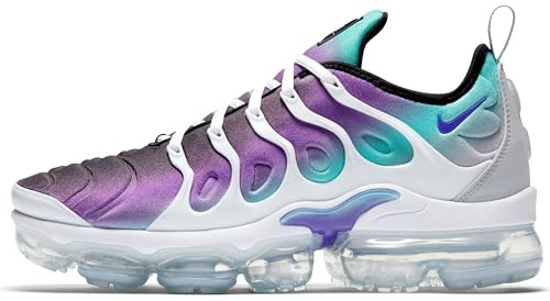 Nike Sneaker Air Vapormax Plus, White/Fierce Purple-Aurora Green-Black, 924453-101, 47.5 EU (M 13 US)