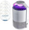 KATCHY - Trampa para insectos terrestres y voladores para interiores, para moscas de la fruta y mosquitos, con ventilador, luz UV y bandas de pegamento adhesivas, color blanco