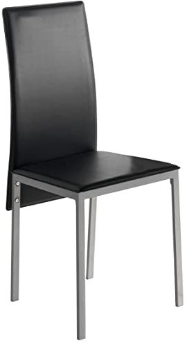 Miroytengo Pack 2 Sillas Salón Comedor Saona Estilo Contemporáneo en Color Negro 97x51x42
