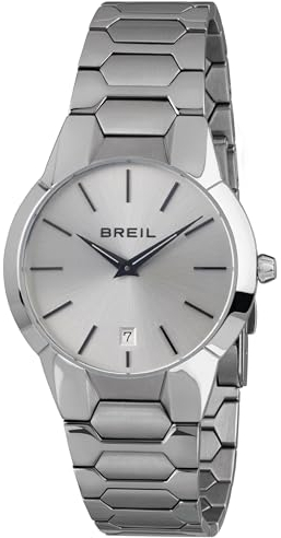 Breil Uhr Herren New ONE Ziffernblatt Silber Bewegung NUR Zeit Quartz e Bracelet Stahl Silber TW1849