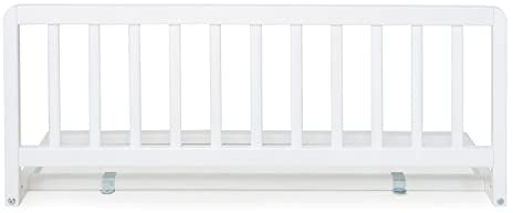 Geuther Bettschutzgitter Holz | Rausfallschutz Bett für Kinder | Bettgitter als Absturzsicherung Bett | Baby Rausfallschutz Elternbett, Rausfallschutz Kinderbett & Baby Bett in 90 cm Länge, Weiß