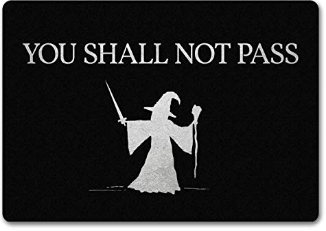 trendaffe You shall not pass Fußmatte randlos mit Zauberer Motiv