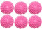 Wäschetrocknerkugeln - 6er Pack Wiederverwendbarer Reinigungsstoff Weichspüler Alternative ungiftige Wäschetrocknerkugeln (Pink)