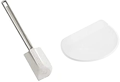 DE BUYER -4891.24N -spatule Maryse Patisserie L.25 cm & 4858.00N -raclette Coupe Pate Ronde polyethylene