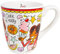 Blond Amsterdam Tasse 0,35L mit rotem Rand – Keramiktasse mit Sprüchen Hottea & Cake it easy – Geschenkidee für Teeliebhaber