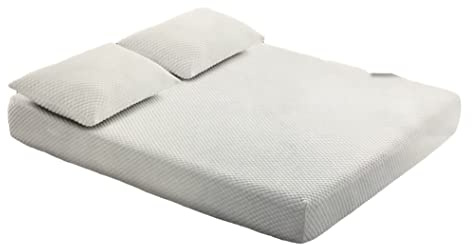 Coprimaterasso matrimoniale + 2 federe - antistress antiacaro effetto massaggiante traspirante