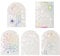 GORGECRAFT 4Pcs Static Rainbow Window Clings Arch Leaf Sun Cat Pattern Suncatcher Window Stickers Anti-Collision Window Decals Non Adhesive Vinyl Film for Sliding Doors Windows Prevent Birds Strikes