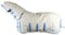 Weatherbeeta Comfitec Sweet Itch Shield Combo Ekzemerdecke - White/Blue, Größe:145