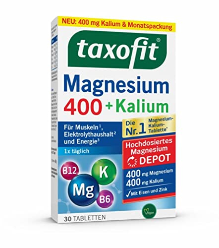 taxofit Magnesium 400 + Kalium Tabletten 30 Stück