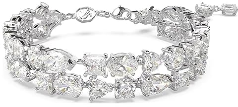 Swarovski Mesmera Armband, Rhodiniertes Damenarmband mit Strahlenden Swarovski Kristallen