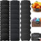 24 Stück Clips Kreidetafel Etiketten, Vorratskammer Etikettenhalter, Label Halter, PVC Korb Etiketten, Korb Etiketten Clip, Clip Etikettenhalter für Speisekammer, Korb, Organisationsbox, Schwarz