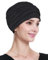 Alnorm Chemo Kopfbedeckung Bambus Turban Kopfbedeckung Sommer Mütze Schwarz