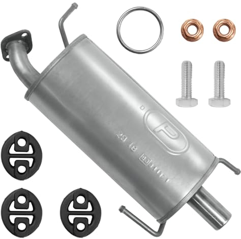 Polmo Schalldämpferset Auspuff Endtopf für Suzuki Splash 1 I EX 2007-2014 1.0 1.2 Schrägheck