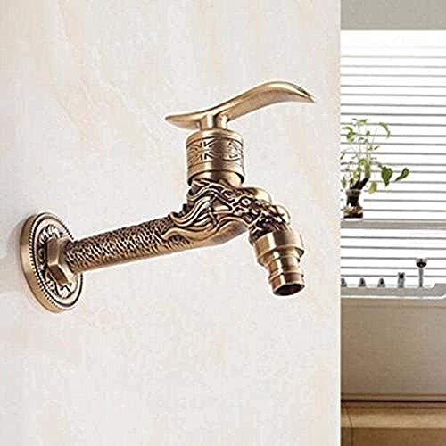 Wasserhahn, Vintage, künstlerisch, für Wäsche, Badezimmer, Waschen, antik, für den Außenbereich, Gartenschlauch, nur kalte Mischbatterie
