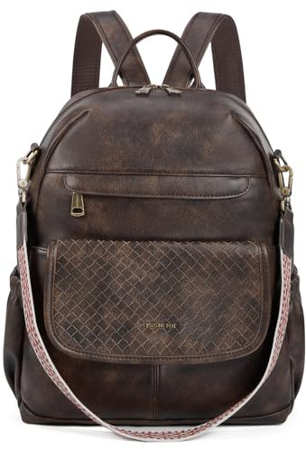 Missnine Damen Rucksack Klein Soft Pu Leder Anti Diebstahl Rucksack-Geldbörse Schultaschen Reisetasche Arbeit für Schule, Arbeit, Reisen