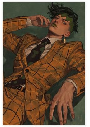 FISH DRAGATE Kishibe Rohan Leinwand-Poster, Schlafzimmer-Dekor, Sportlandschaft, Büro, Raumdekoration, Geschenk, ungerahmt, 40 x 60 cm