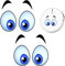 Lustige Roboter-Augen-Aufkleber, 2 Pack wasserdichte Cartoon-Augen-Aufkleber Staubsauger-Roboter-Aufkleber Roboter-Rasenmäher-Augen-Aufkleber Aufkleber Dekorative Aufkleber