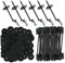 Veesper Fence Panel Clips, Nylon Wire Solar Panel Bird Proofing Kit, Multi-Use Animal Guard Roll Kit for Various Guard Mesh Pigeon Fence, Stop Pigeon Access