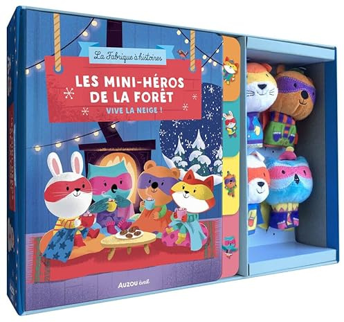 Coffret marionnettes à doigts - les mini-héros de la forêt - vive la neige !