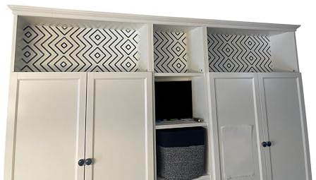 Kronenform-Set für IKEA Billy Bücherregal – modulare obere Zierleiste zum Aufstecken für breite oder schmale Regale – einfache Installation ohne Werkzeug und ohne Kleber, passend für Billy Einheiten