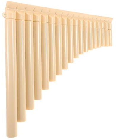 UTHCLO Panflöte Pentatonisch 18 Pfeifen aus Harz Leichtes Musikinstrument für Anfänger und Unterricht Tragbar mit Ergonomischem Design