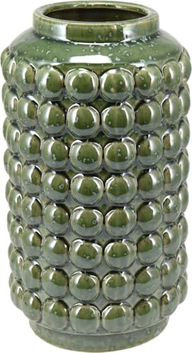 Vase Kiera mit Bubble-Effekt grün ca. 27 cm hoch