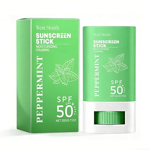 Sonnencreme Stick Gesicht, Sun Stick SPF 50 | Feuchtigkeitsspengende Sonnenschutz, Nicht Fettend, Starker UV-Schutz, Sonnencreme Mini für Alle Hauttypen