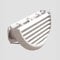 EDIL PLAST serie DFR160B Griglia dentro-fuori pieghevole bianco con molla Ø 186 mm