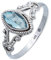 Ring 925 Silber Blau Topas hellblauer Stein Edelstein echt Silber Damen Sterling Silber Geschenk (MRG-123-62-(50))