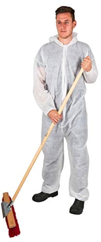 Kerbl Einwegoverall (Farbe Blau, Größe XXXL, zum Schutz vor Staub und Schmutz, mit Kapuze, Gummizug) 3479