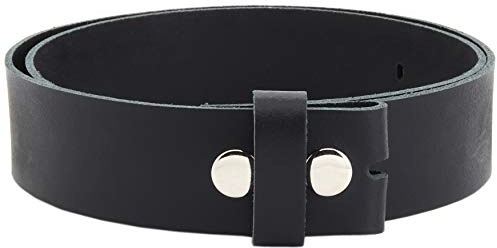 Vascavi ® Wechselgürtel aus Büffel-Leder, Ledergürtel, 4 cm breit und ca. 0,33 cm stark, Made in Germany, #4-BLOS1