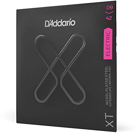 D'Addario XTE0942, XT Corde in Acciaio Placcate al Nickel per Chitarra Elettrica, Scalatura Super Leggera, 09-42