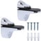 2 Pcs Glass Shelf Support - Adjustable Glass Shelf Bracket - Polished Chrome Wall Mount for 3-20mm Thickness