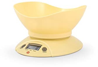 Home Bilancia Cucina Digitale, Abs, Giallo, kg5