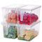 Taylor & Brown Set of 4 Food Storage Containers with Lids - Plastic BPA Free, Freezer Dishwasher Safe Clear Meal Prep Organiser with Handle - Leak Proof Reusable Leftover Container Bin Box Set