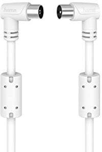 Hama Cavo Antenna M/F 205056 1.5m 90º 90db Bianco