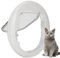 Puerta abatible para Gatos Puerta abatible para Mascotas con Cerradura de 4 vías Puerta magnética Redonda para Perros Entrada y Salida Puerta Segura para Mascotas para Gatos y Perros pequeños